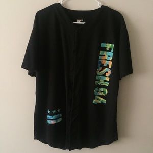 unisex button up jersey